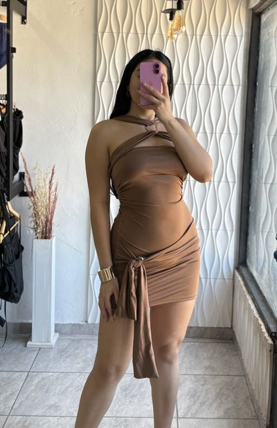 VESTIDO LAZO/MICROFIBRA