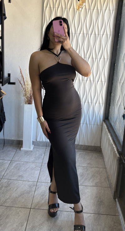 VESTIDO GOTA/MICROFIBRA