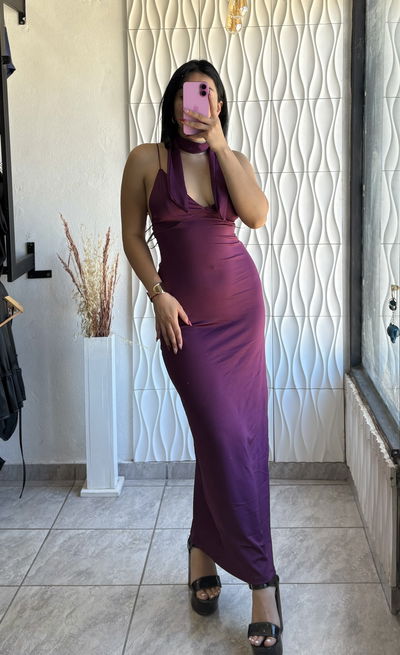 VESTIDO CORBATÍN/ MICROFIBRA 