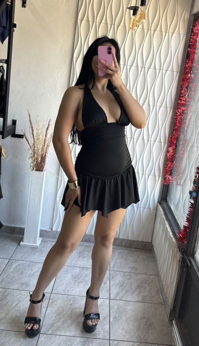 VESTIDO VOLADOS/MICROFIBRA 