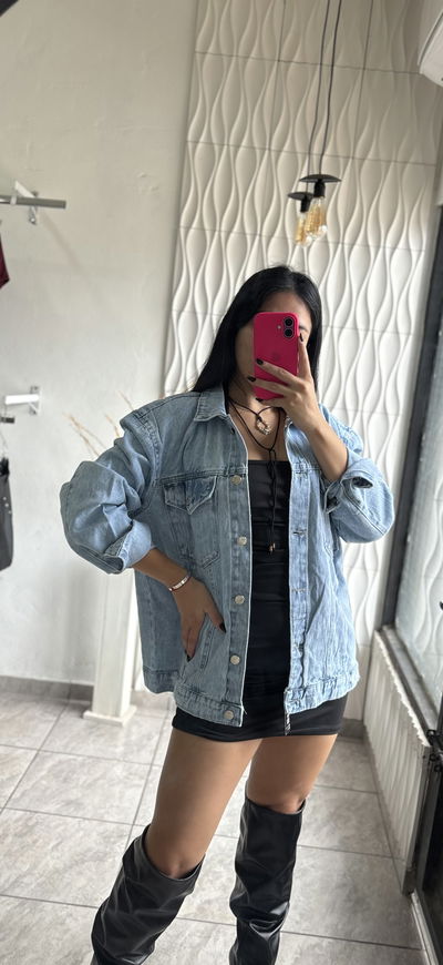 CAMPERA LUZ/ JEANS LARGA