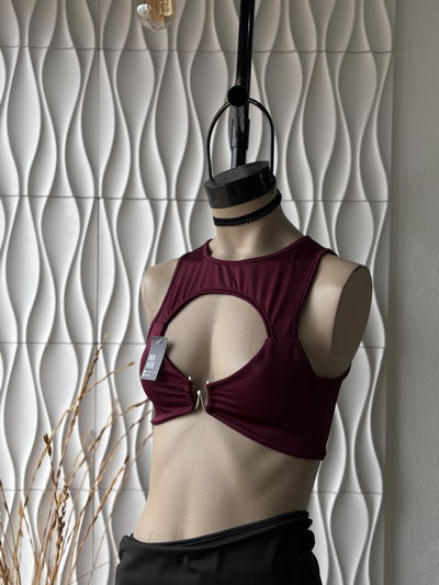 TOP HEBILLA W- MICROFIBRA