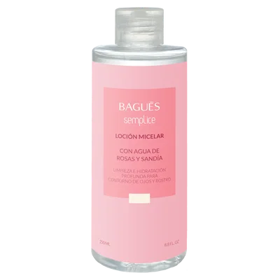 LOCIÓN MICELAR CON AGUA DE ROSAS Y SANDÍA 250ML