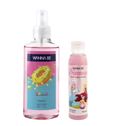COLONIA DONNA 140ML + CREMA PARA PIENAR PRINCESAS 125ML 