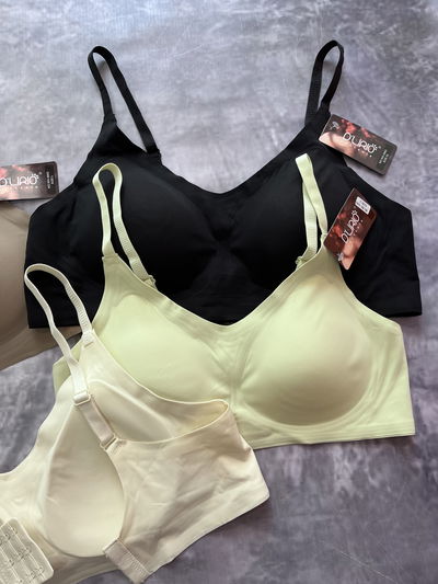 Corpiño segunda piel sin costura con tazas desmontables  