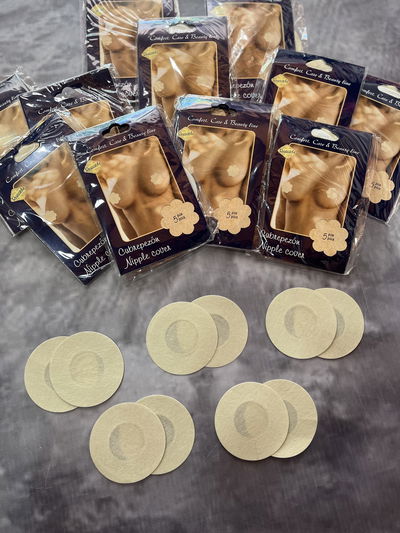 Pezoneras de tela con adhesivo x4 pares