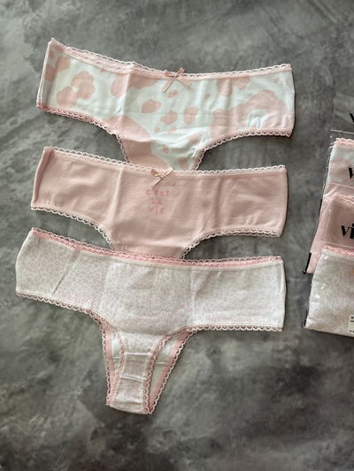 PACK X3 CULOTE LESS DE ALGODON NAVIDEÑAS VINTAGE