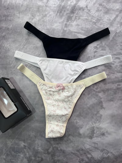 Pack x3 less de algodón con elástico fijo TAKKI