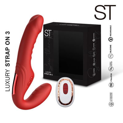 Doble estimulador LUXURY STRAP 0N 3 