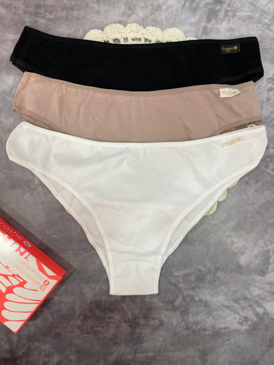 Pack x3 de vedetinas de algodón/Talle especial 