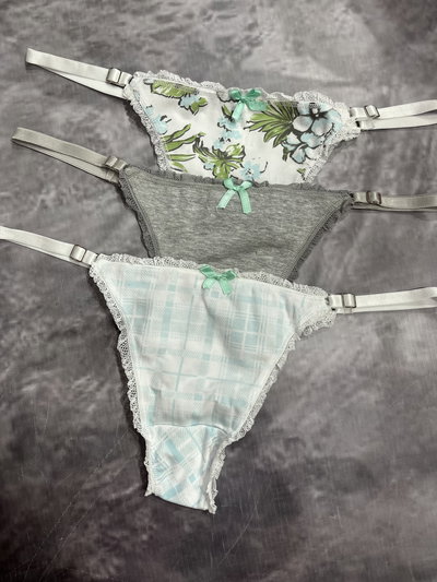 Pack x3 de less regulables de algodón estampada 4471