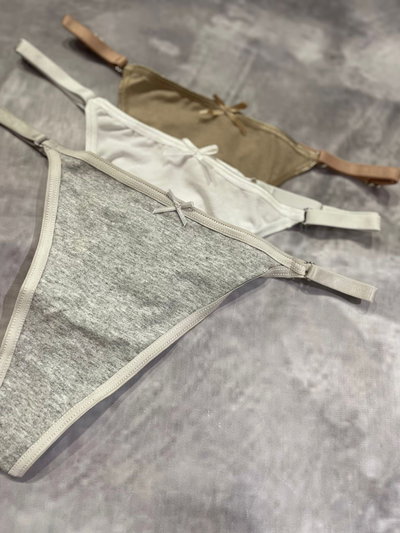 Pack x3 de less regulables de algodón 8003