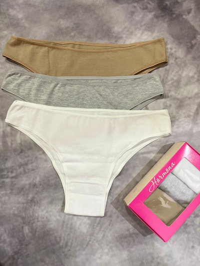 Pack x3 de VEDETINAS de algodón HORMONA 7005