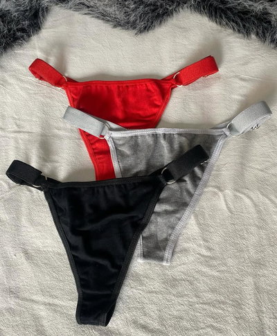 Pack x2 de colaless regulables de elástico ancho/%100 algodón 