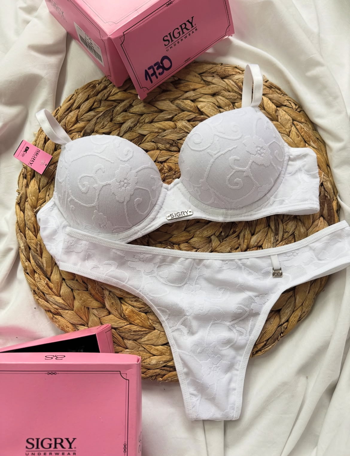 Sigry Conjunto SIGRY 1730 de microfibra,corpiño taza soft sin push up y less ...