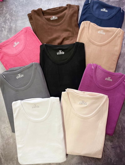 Camisetas térmicas  Cuello redondo  (Piel de Durazno)