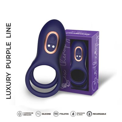 Anillo vibrador LUXURY PURPLE LINE TEN -