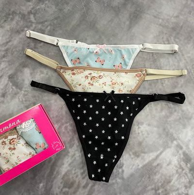 HORMONA Colales regulable  Pack X3 Algodón/Lycra ESTAMPADA