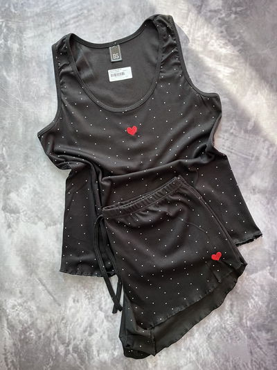 Pijama de morley (musculosa y short) BIANCA SECRETO