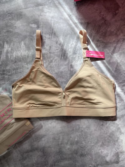 CORAMINA corpiño control,de doble tela microfibra forrado en algodón 