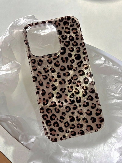 Case animal print gold