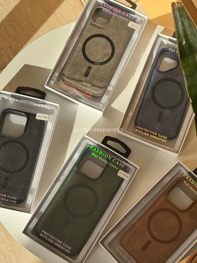 Case cuero vintage MagSafe