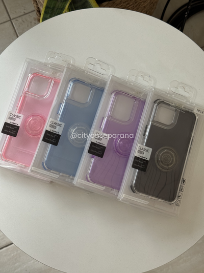 Case antigolpe color + popsocket