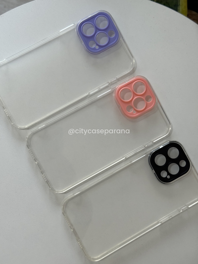 Clear case con marco de cámara