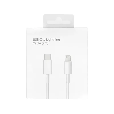 Cable cargador USB-C a Lightning 2m