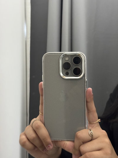 Case glitter silver cam