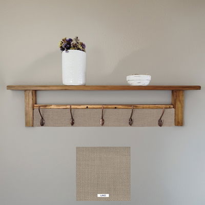 Perchero de pared con estante Lino 100 cm