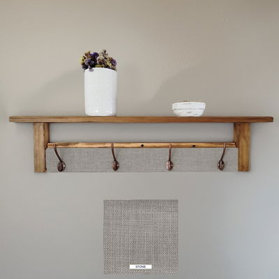 Perchero de pared con estante Lino 80 cm