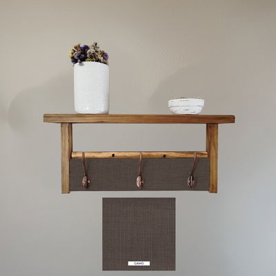 Perchero de pared con estante Lino 50 cm