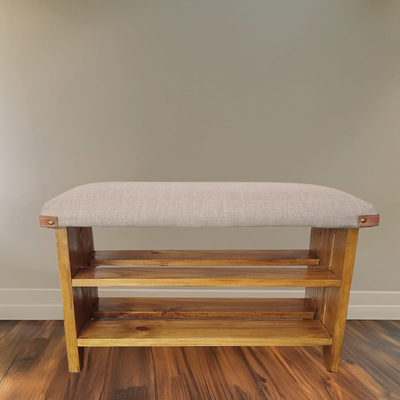 Banco Zapatero 100cm Lino