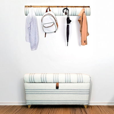 Combo Baúl pie de cama 80cm + Perchero a juego
