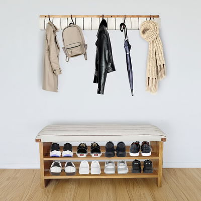 Banco Zapatero 100cm + Perchero a juego