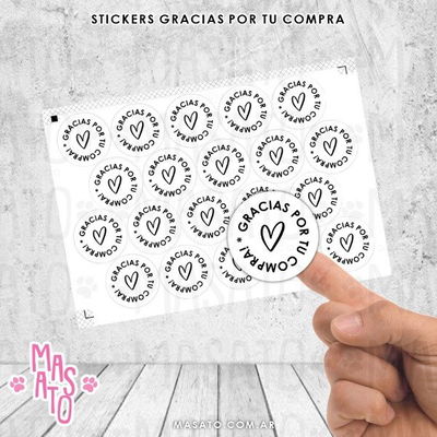 Stickers Gracias por tu Compra!