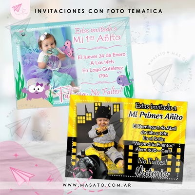 Invitaciones con foto