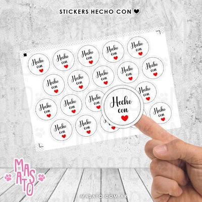 Stickers Hecho con amor!