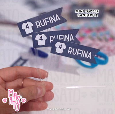 Mini Topper Banderita