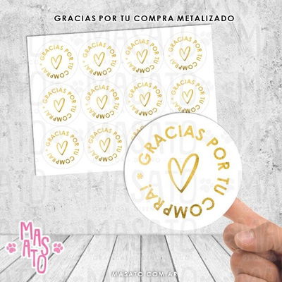 Gracias por tu compra Metalizada