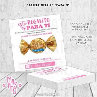 Tarjeta para detalle