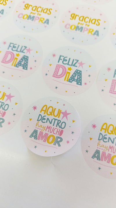 Stickers Packaging PASTEL