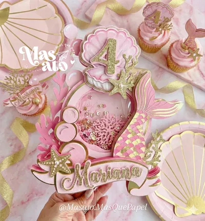 Cake topper Shaker 3D