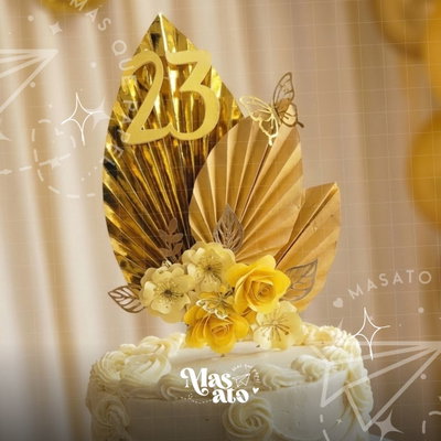 Cake topper "Abanico Bloom"