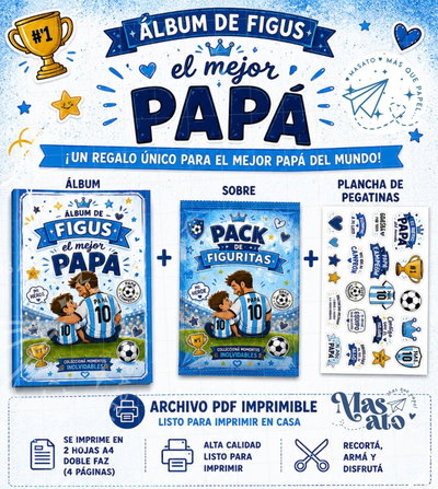 Álbum imprimible PDF “EL MEJOR PAPÁ”