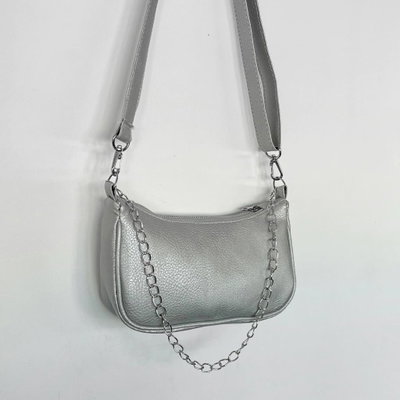 Bandolera amy plateada