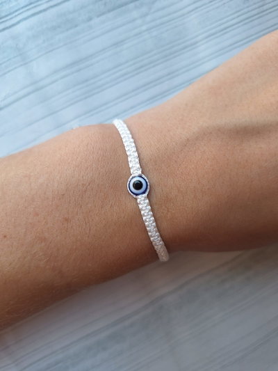 Pulsera de hilo ojo turco