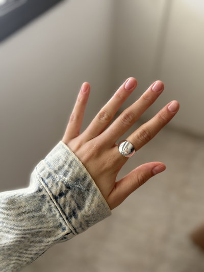 Anillo regulable bombé