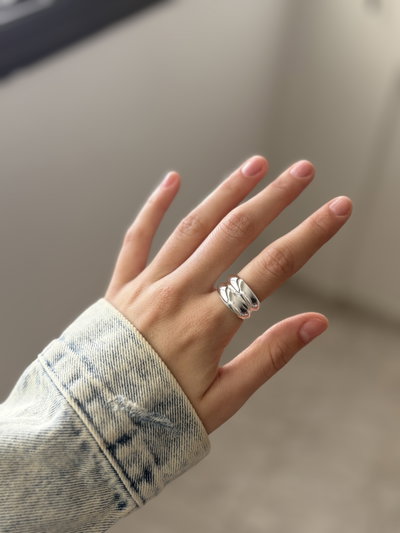 Anillo regulable doble bombé